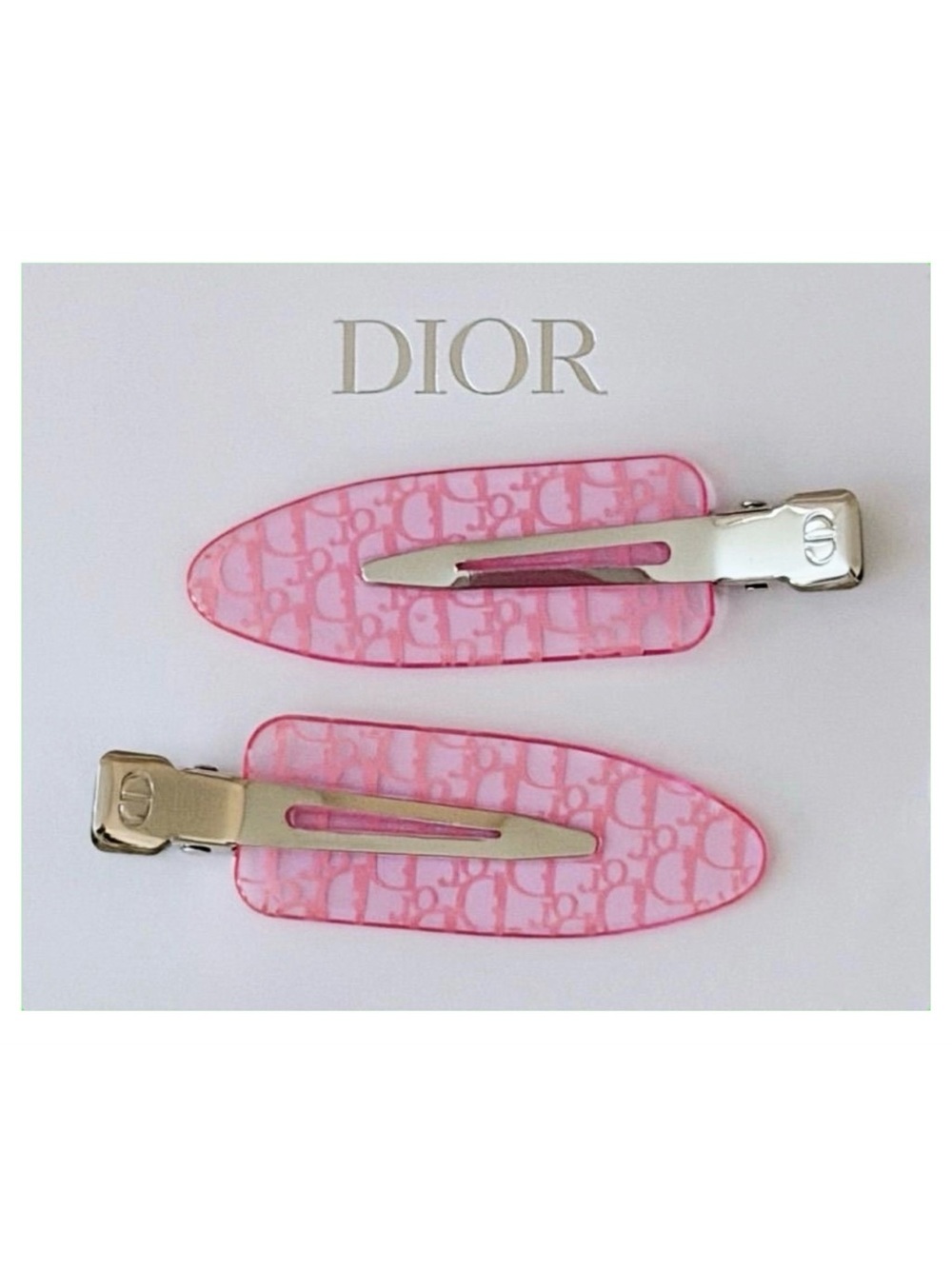 Dior Beauty Backstage Pink Hair Clips Get Ready 2 piece set Novelty GWP NEW